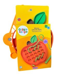 Orange and Green Lace the Apple Toy